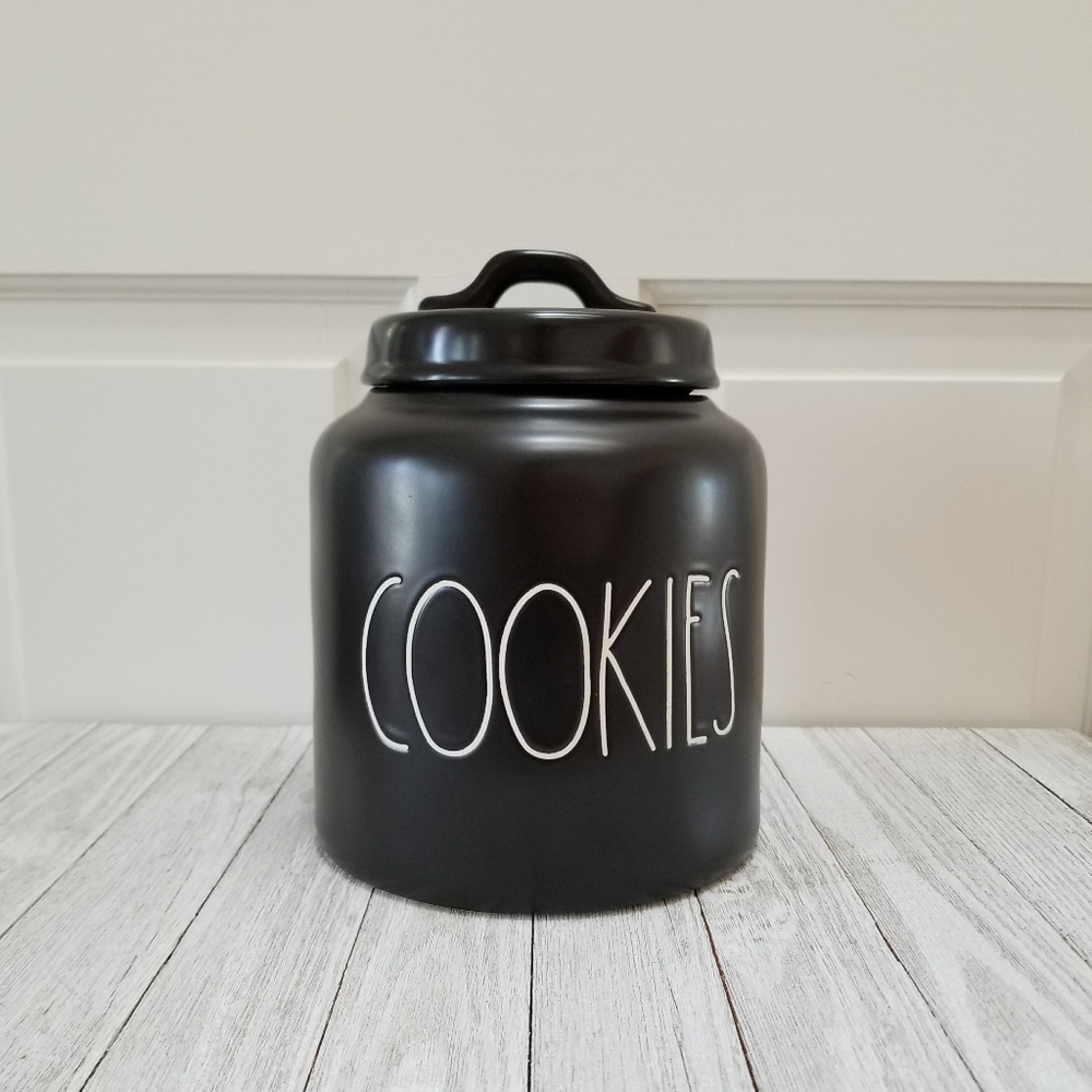 Sold. Rae Dunn COOKIES Canister Jar - Picture 1 of 6